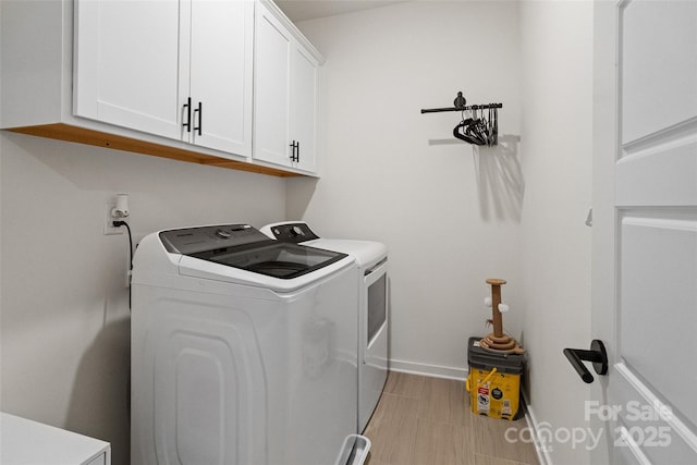 433 Sinaloa St, Waxhaw, NC 28173 - laundry room with washer and dryer, cabinet space, and baseboards