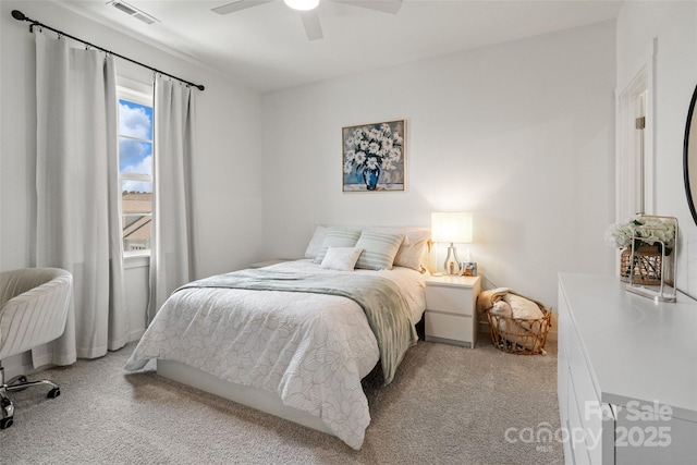 433 Sinaloa St, Waxhaw, NC 28173 - bedroom with light colored carpet and a ceiling fan