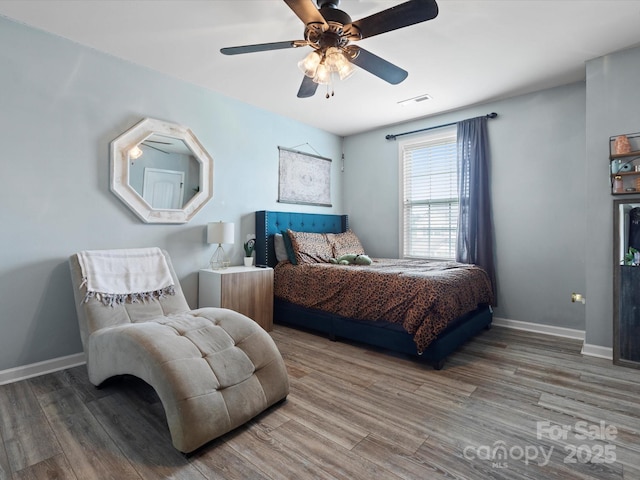 1810 Kerwick Ct, Lancaster, SC 29720 - bedroom featuring wood finished floors, baseboards, and ceiling fan
