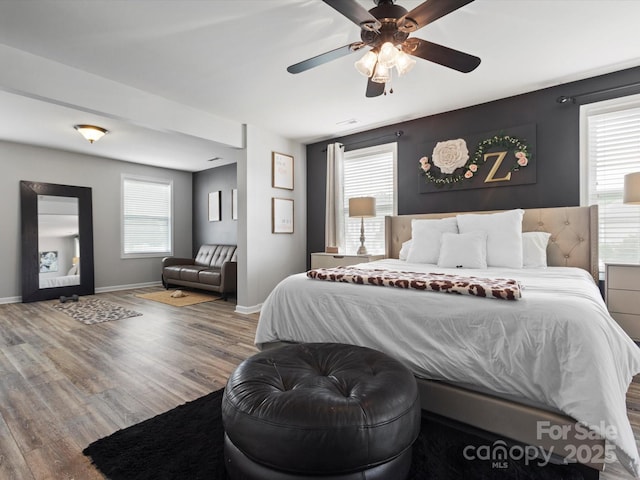 1810 Kerwick Ct, Lancaster, SC 29720 - bedroom featuring wood finished floors, multiple windows, and baseboards