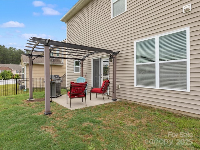 1810 Kerwick Ct, Lancaster, SC 29720 - view of patio / terrace with a grill and a pergola