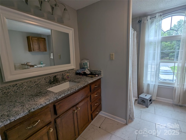 936 New Camp Creek Church Rd Unit 11, Kings Mountain, NC 28086 - full bath with healthy amount of natural light, vanity, baseboards, and a shower with curtain