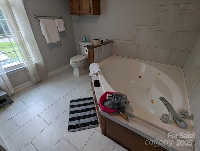 936 New Camp Creek Church Rd, Kings Mountain, NC 28086 - full bath with a whirlpool tub and marble finish flooring
