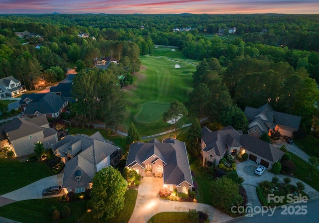7412 Sahalee Dr, Denver, NC 28037 - aerial view of property and surrounding area with nearby suburban area, a golf club, and a forest