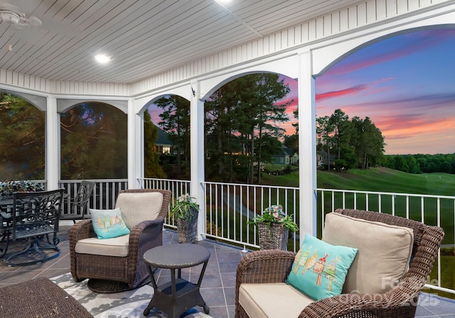 7412 Sahalee Dr, Denver, NC 28037 - view of patio terrace at dusk