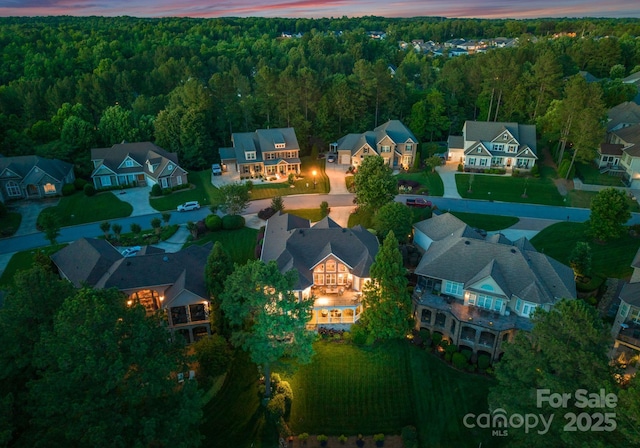 7412 Sahalee Dr, Denver, NC 28037 - aerial view of residential area featuring a heavily wooded area