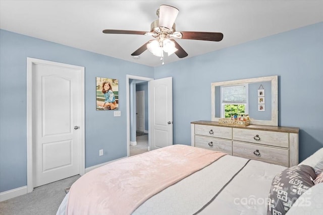 2213 Iron Works Dr, Clover, SC 29710 - carpeted bedroom featuring baseboards and a ceiling fan