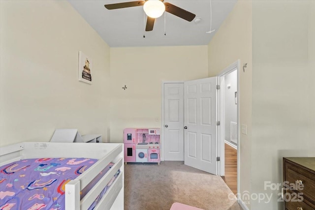 85 Ruritan Park Rd, Stony Point, NC 28678 - bedroom with carpet floors and ceiling fan