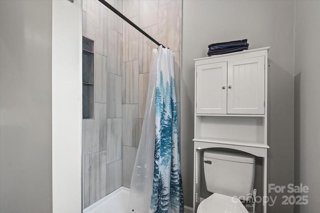 85 Ruritan Park Rd, Stony Point, NC 28678 - bathroom featuring toilet and a stall shower