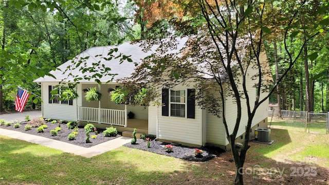 109 Pepper Cir, Mooresville, NC 28117 - view of front of property with a porch and central AC unit