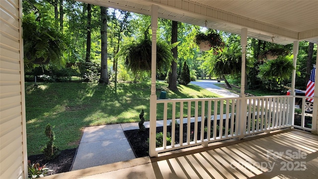 109 Pepper Cir, Mooresville, NC 28117 - porch featuring a lawn