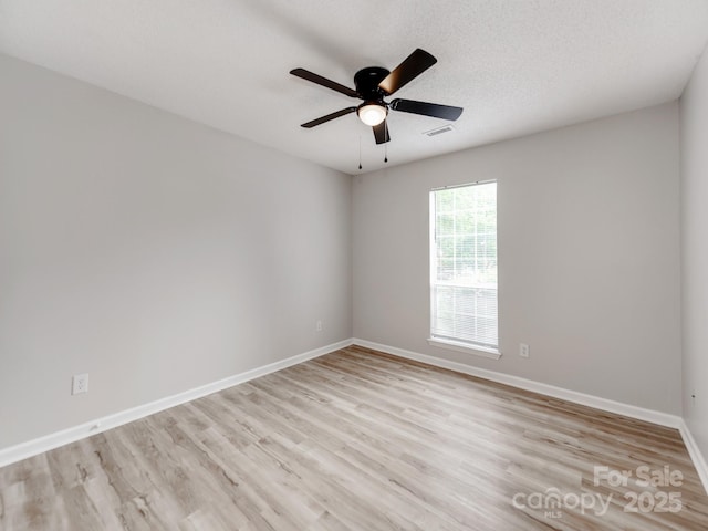 10736 Spruce Mountain Rd, Charlotte, NC 28214 - unfurnished room featuring light wood-style floors, baseboards, and a ceiling fan