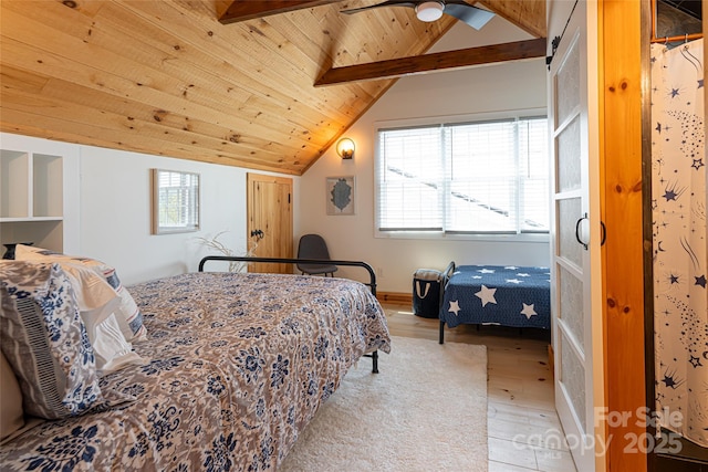 30 Greene Ln, Fletcher, NC 28732 - bedroom featuring wood finished floors and wood ceiling