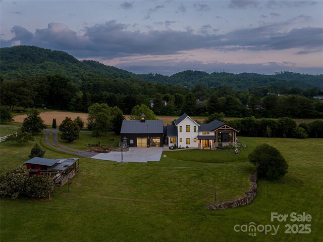 30 Greene Ln, Fletcher, NC 28732 - aerial view at dusk of a forest view