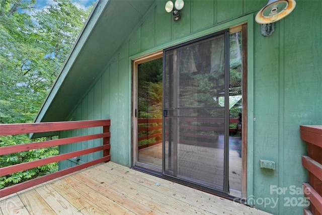 261 Franks Cove Rd, Brevard, NC 28712 - doorway to property featuring a deck