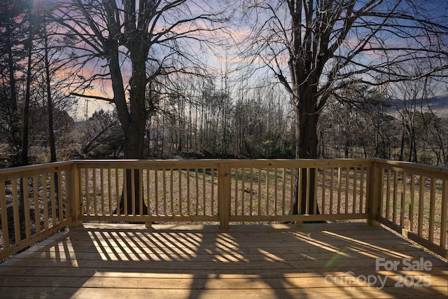 5520 Chestnut Dr, Hickory, NC 28602 - view of wooden terrace