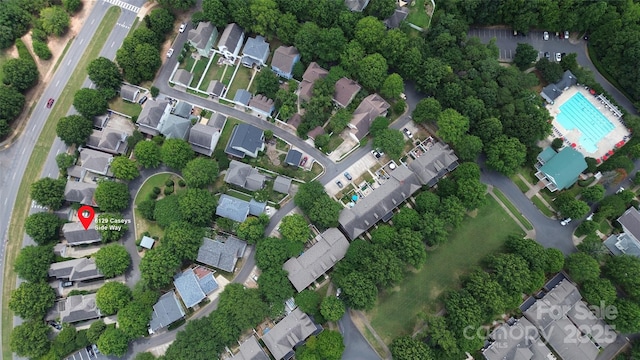 6129 Caseys Side Way, Fort Mill, SC 29708 - aerial view of property's location with nearby suburban area