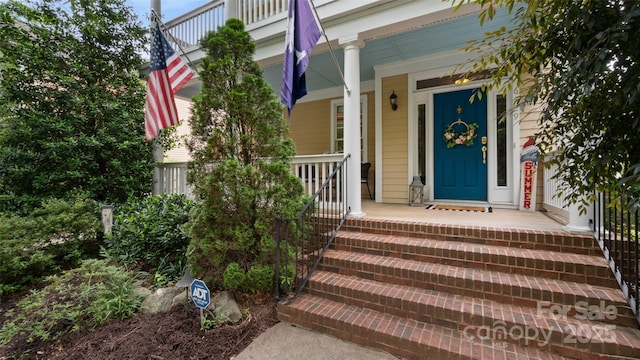 6129 Caseys Side Way, Fort Mill, SC 29708 - view of exterior entry with covered porch