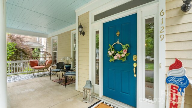 6129 Caseys Side Way, Fort Mill, SC 29708 - entrance to property featuring a porch