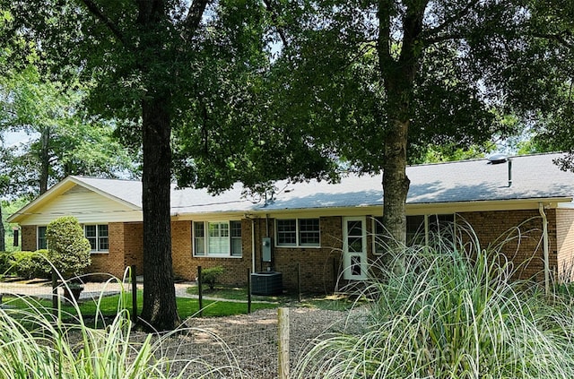 2618 Pineview Dr, Lancaster, SC 29720 - ranch-style house featuring brick siding and central AC
