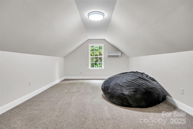2005 Schofield Pl, Salisbury, NC 28144 - bonus room with a wall mounted AC, carpet flooring, baseboards, and lofted ceiling