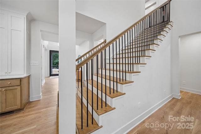 8039 Mcconnell Rd, Denver, NC 28037 - stairs with wood finished floors and baseboards