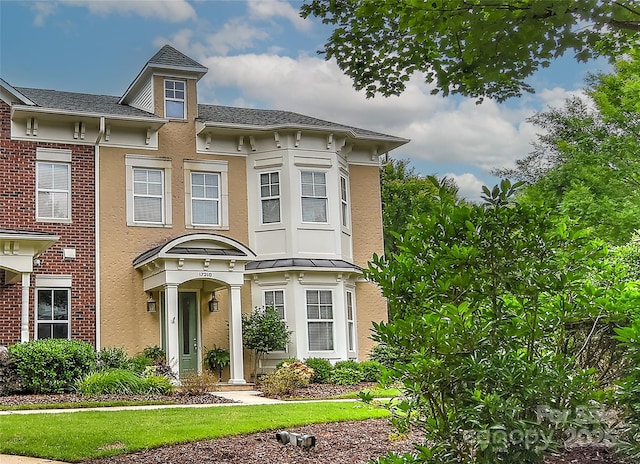 17210 Sulky Plough Rd Unit 1206, Charlotte, NC 28277 - view of front of home with stucco siding and brick siding