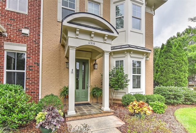 17210 Sulky Plough Rd Unit 1206, Charlotte, NC 28277 - view of exterior entry featuring stucco siding