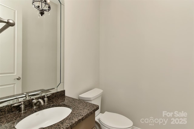 17210 Sulky Plough Rd Unit 1206, Charlotte, NC 28277 - half bathroom featuring toilet and vanity