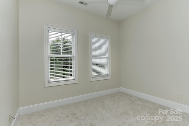 17210 Sulky Plough Rd Unit 1206, Charlotte, NC 28277 - spare room with carpet floors, a ceiling fan, and baseboards