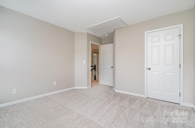 6922 Cascade Dream Ct, Huntersville, NC 28078 - unfurnished bedroom with attic access, carpet flooring, and baseboards