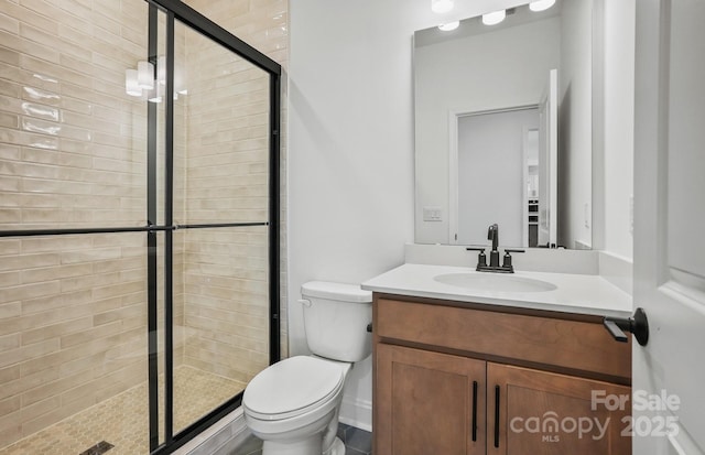 1048 Waxhaw Crossing Dr Unit 261, Waxhaw, NC 28173 - full bath featuring toilet, a shower stall, and vanity