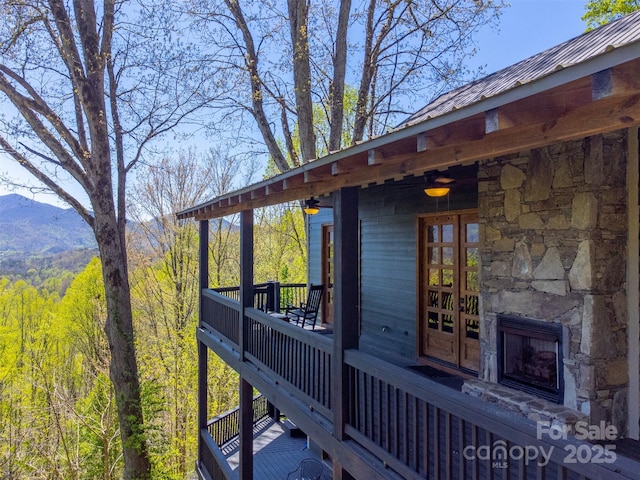 315 Black Bear Xing, Bryson City, NC 28713 - view of wooden deck