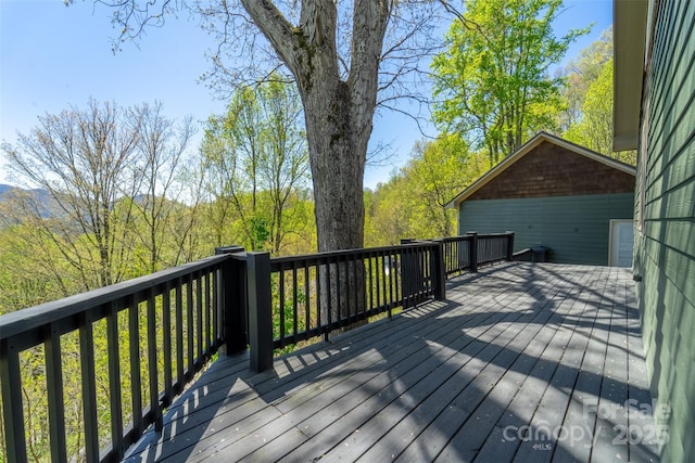 315 Black Bear Xing, Bryson City, NC 28713 - view of wooden terrace