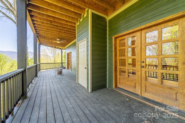 315 Black Bear Xing, Bryson City, NC 28713 - wooden deck with a mountain view