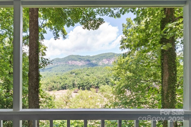 194 Mark Twain Dr, Lake Lure, NC 28743 - mountain view featuring a heavily wooded area