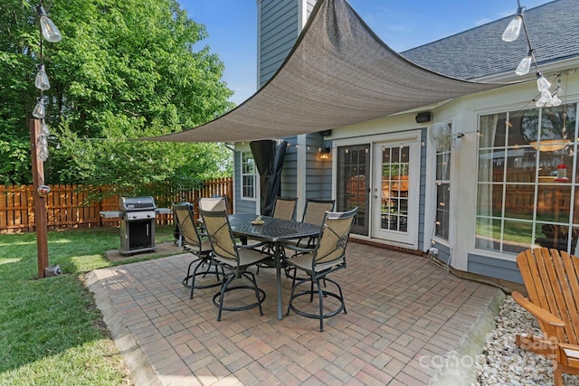 1310 Bellhook Pl NW, Concord, NC 28027 - view of patio featuring outdoor dining area and area for grilling