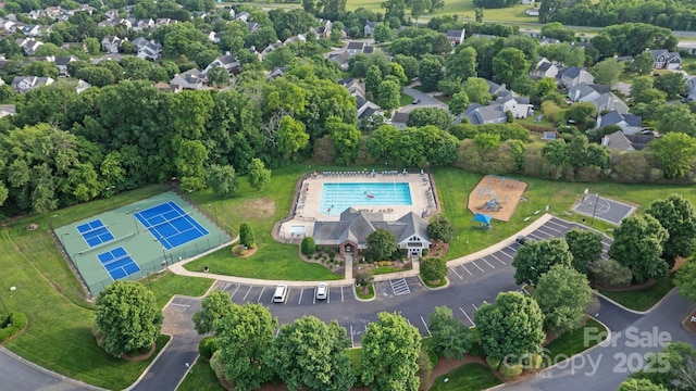 1310 Bellhook Pl NW, Concord, NC 28027 - aerial overview of property's location with a pool area