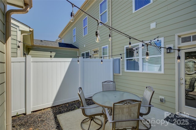 1225 Assembly St, Belmont, NC 28012 - view of patio / terrace featuring outdoor dining space