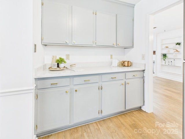 4905 Chestnut Lake Dr, Charlotte, NC 28227 - bar featuring light wood-style flooring and built in features