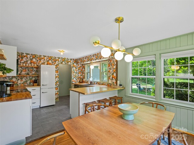 90 W Skyland Cir Unit 1, Asheville, NC 28804 - dining area featuring wallpapered walls
