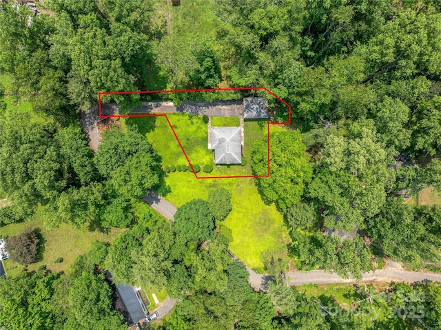 90 W Skyland Cir Unit 1, Asheville, NC 28804 - aerial overview of property's location featuring property boundaries highlighted