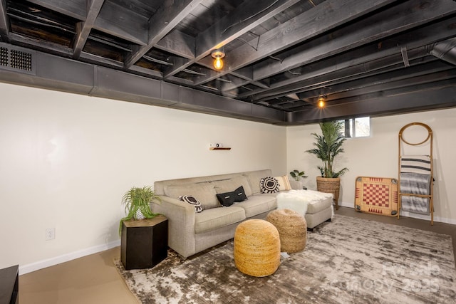 90 W Skyland Cir Unit 1, Asheville, NC 28804 - living room featuring baseboards