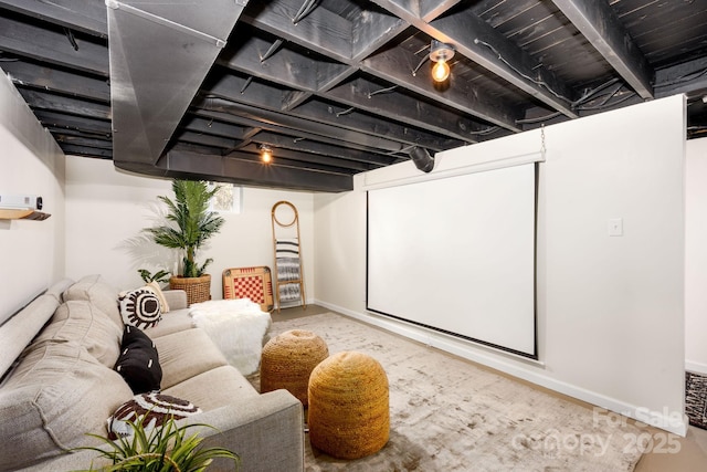 90 W Skyland Cir Unit 1, Asheville, NC 28804 - cinema room featuring baseboards