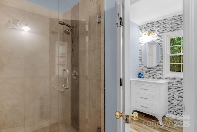 5317 Black Oak Ln Unit 11, Waxhaw, NC 28173 - bathroom with a stall shower and vanity