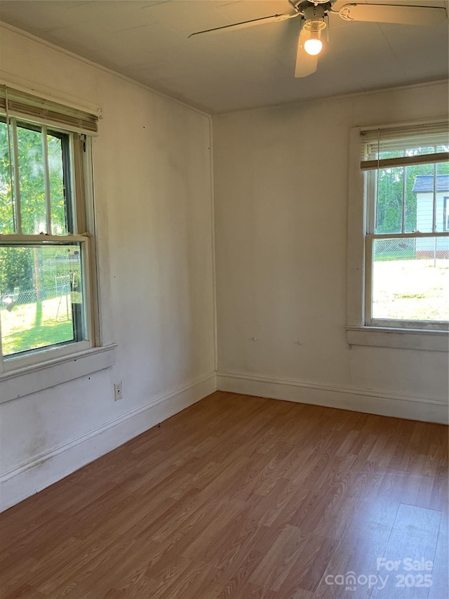2138 SW Haven Cir, Lenoir, NC 28645 - empty room with wood finished floors, healthy amount of natural light, and baseboards