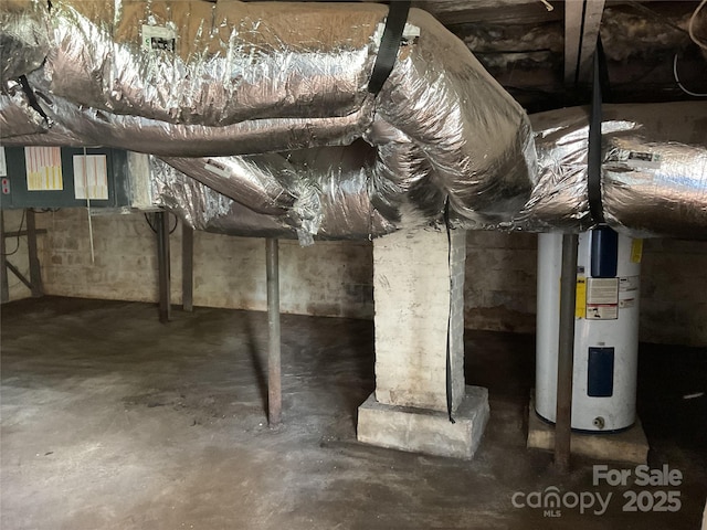 2138 SW Haven Cir, Lenoir, NC 28645 - unfinished below grade area featuring water heater