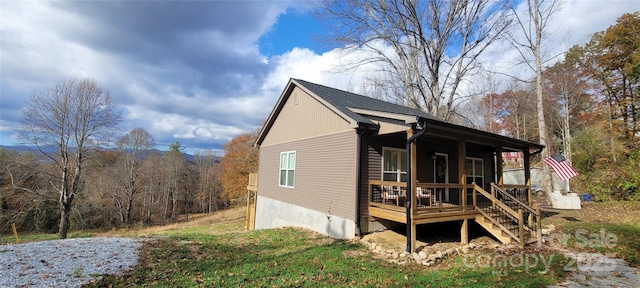 132 Connestee Rd, Brevard, NC 28712 - view of home's exterior with a porch