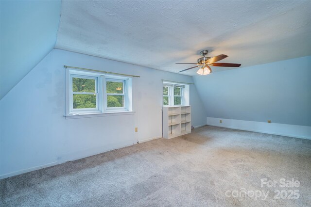 15 Wilson Way, Flat Rock, NC 28731 - bonus room with lofted ceiling, a ceiling fan, and carpet flooring