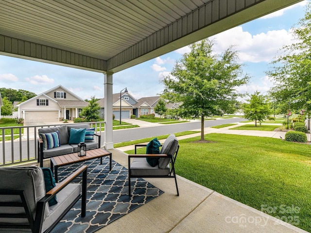 505 Belle Grove Dr, Lake Wylie, SC 29710 - view of patio / terrace featuring outdoor lounge area and a residential view